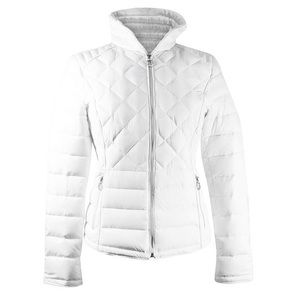 Michael Kora down fill Zip Up white